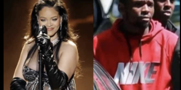 Rihanna poursuivie par un homme à capuche