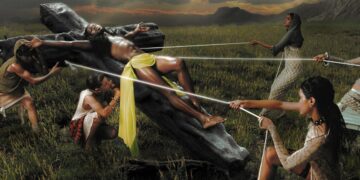 Lil Nas X, sur la croix à la place du Christ