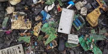 Des déchets électroniques