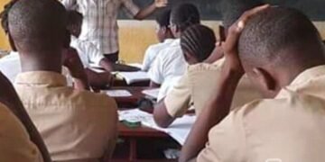 Une classe en Côte d'Ivoire