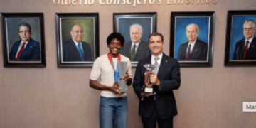 Marileidy Paulino et Christopher Paniagua. @Banco popular